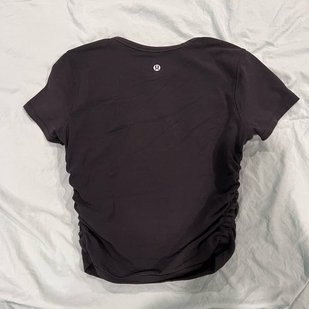 lululemon athletica Black Short Sleeve Tee Nulu